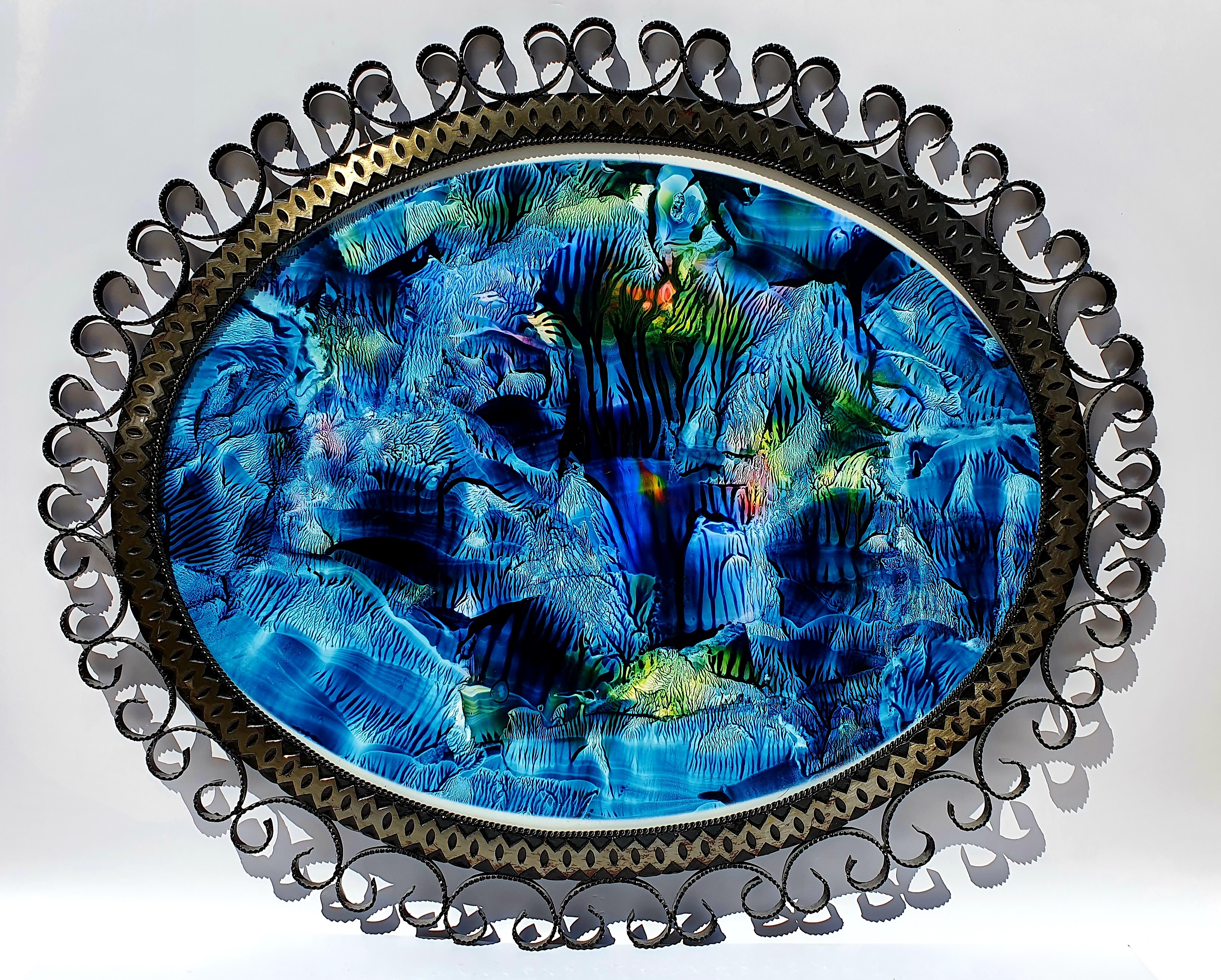 Duralit Üzerine Akrilik 60x80 elips cm 2024 jpg